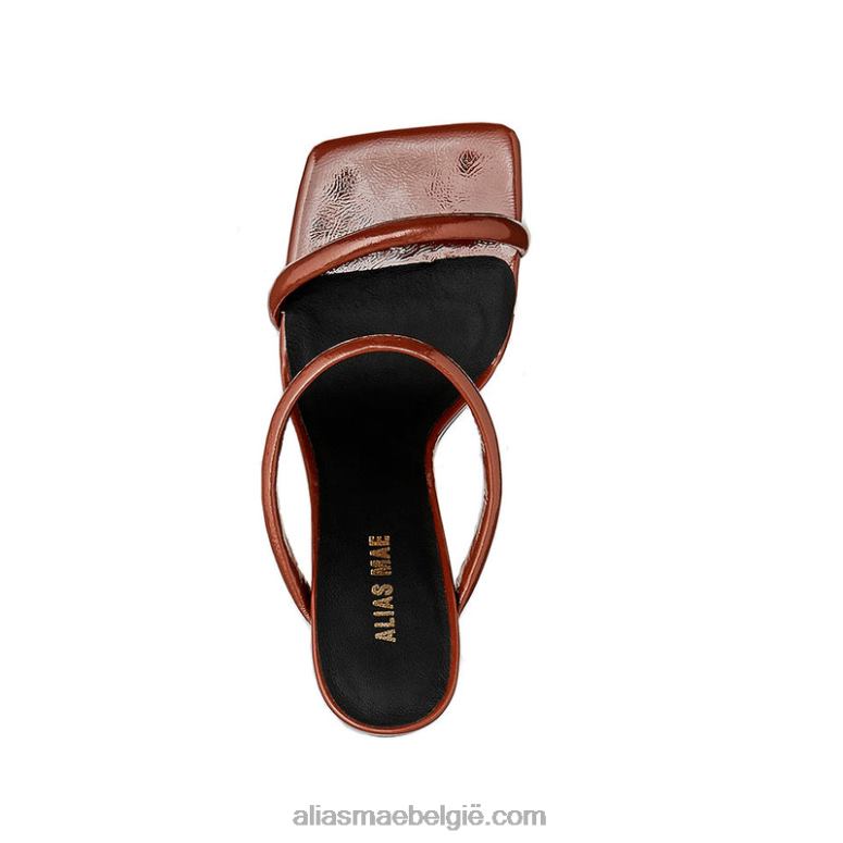 bruin gekreukt patent Alias Mae luwte 2T2T0130