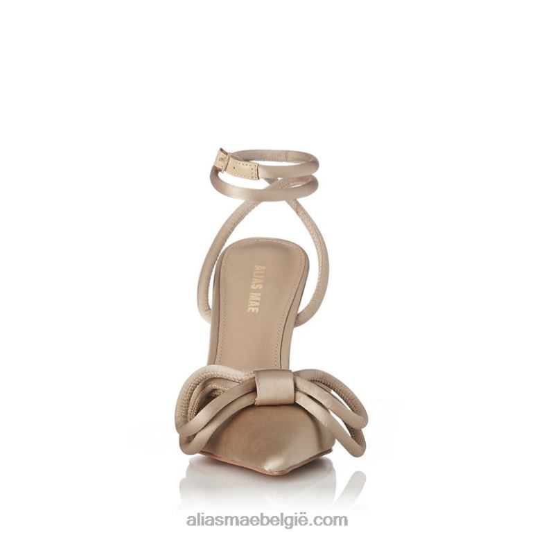 champagnekleurig satijn Alias Mae boogie 2T2T067