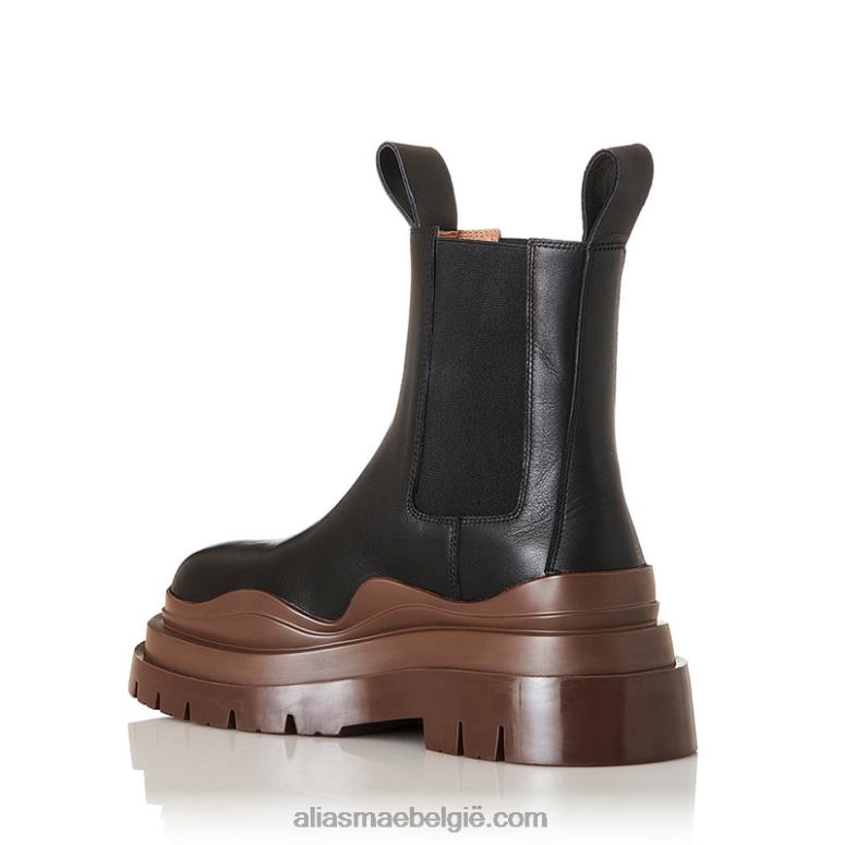 zwart/koffie leer Alias Mae pixie 2T2T0213