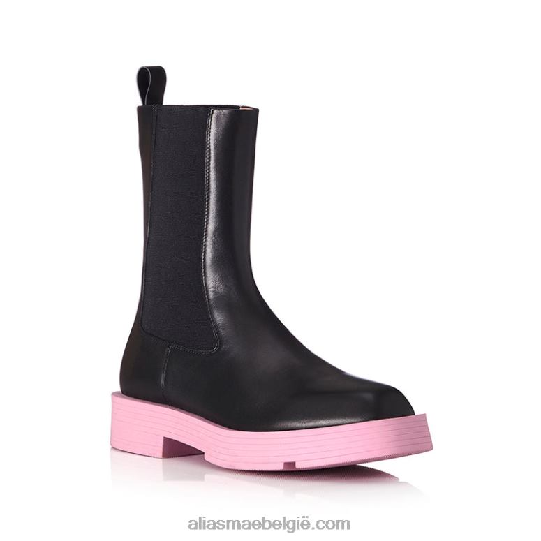 zwart/roze leer Alias Mae noch ik 2T2T0183