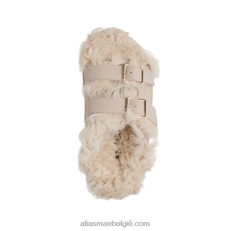 creme/natuurlijke schapenvacht/leer Alias Mae patti 2T2T0155