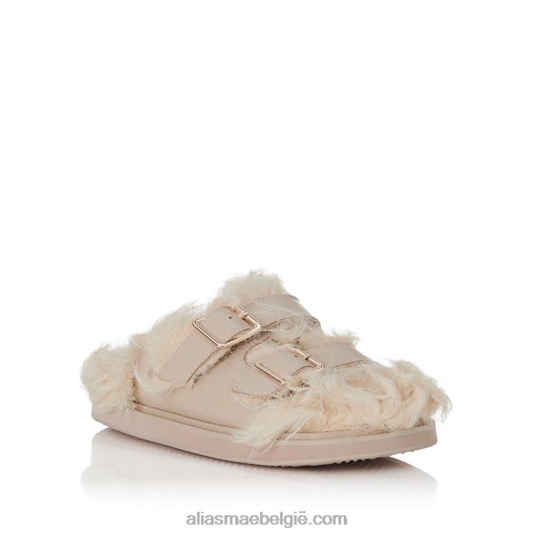 creme/natuurlijke schapenvacht/leer Alias Mae patti 2T2T0155