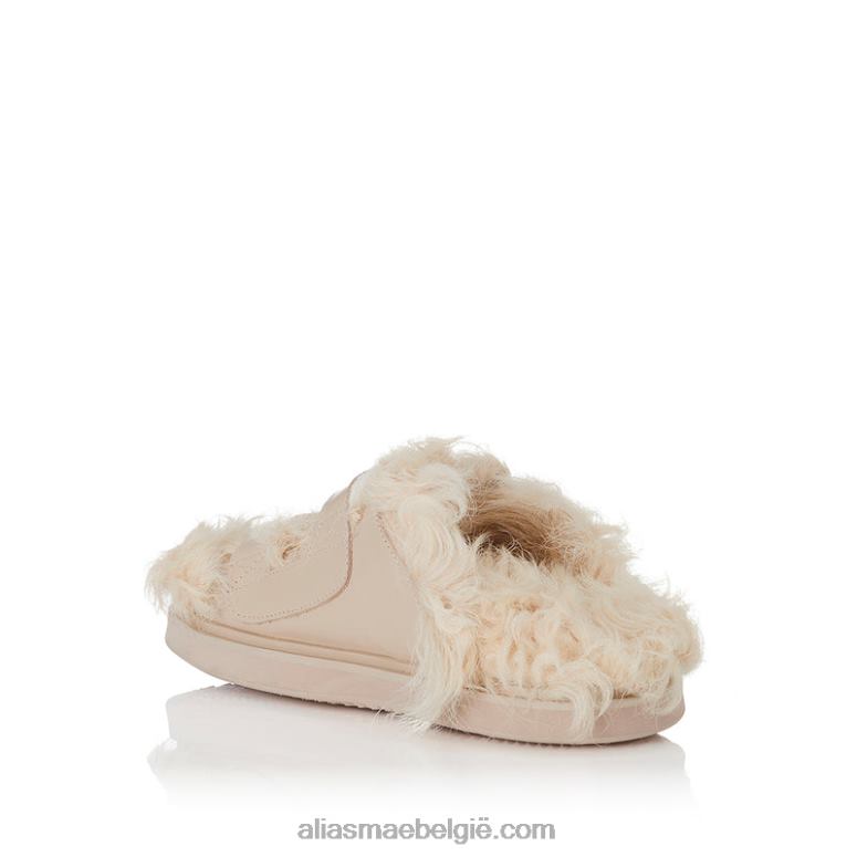 creme/natuurlijke schapenvacht/leer Alias Mae patti 2T2T0155