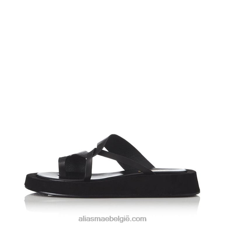 zwart leer Alias Mae polo 2T2T0169